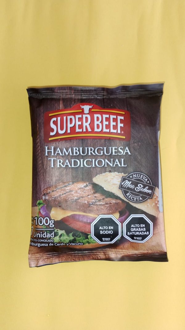 SUPER BEEF HAMBURGUESA TRADICIONAL 100 G