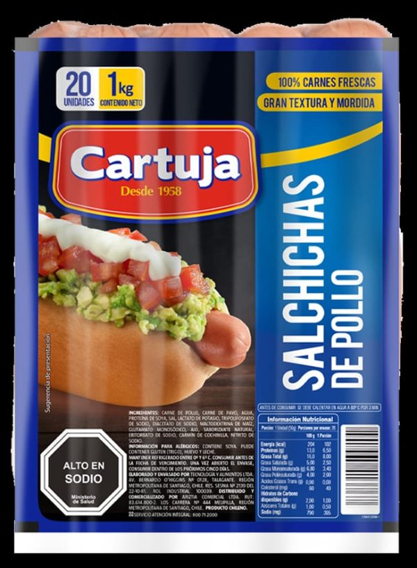 SALCHICHAS DE POLLO